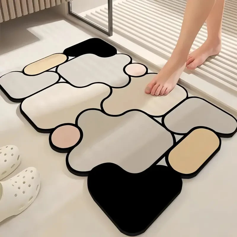 Diatomite Non-Slip Bathroom Floor Mat