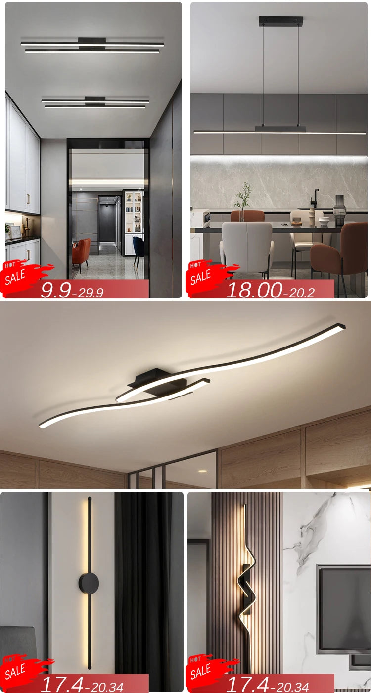 Contemporary Sleek LED Arc Adjustable Brightness Pendant Light with App Dimming – photo 7