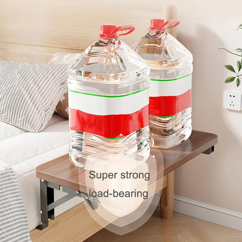 Foldable Collapsible Wood Under Bed Bedside Shelf Storage Organizer Dorm Bunk Bed