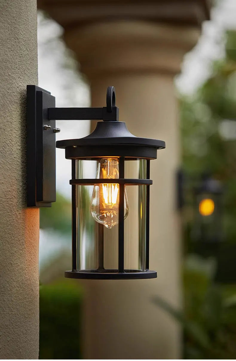 Waterproof Transparent Glass Wall Mounted Outdoor Wall Sconce Balcony Courtyard – photo 5