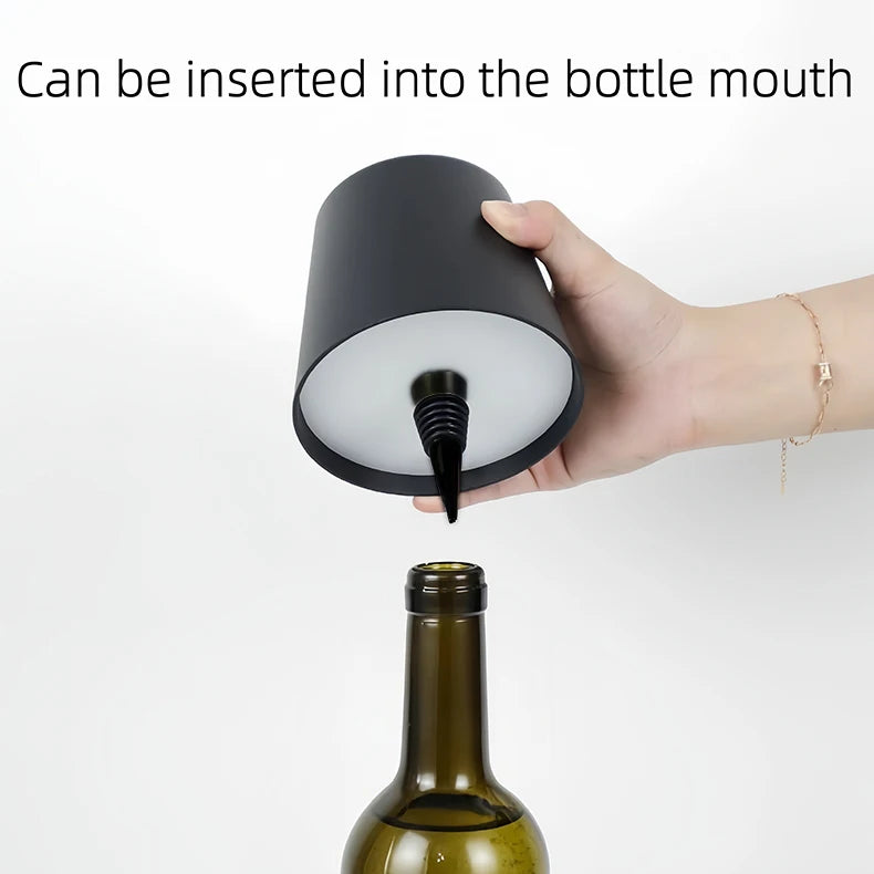 USB Rechargeable Bottle Table Lamp