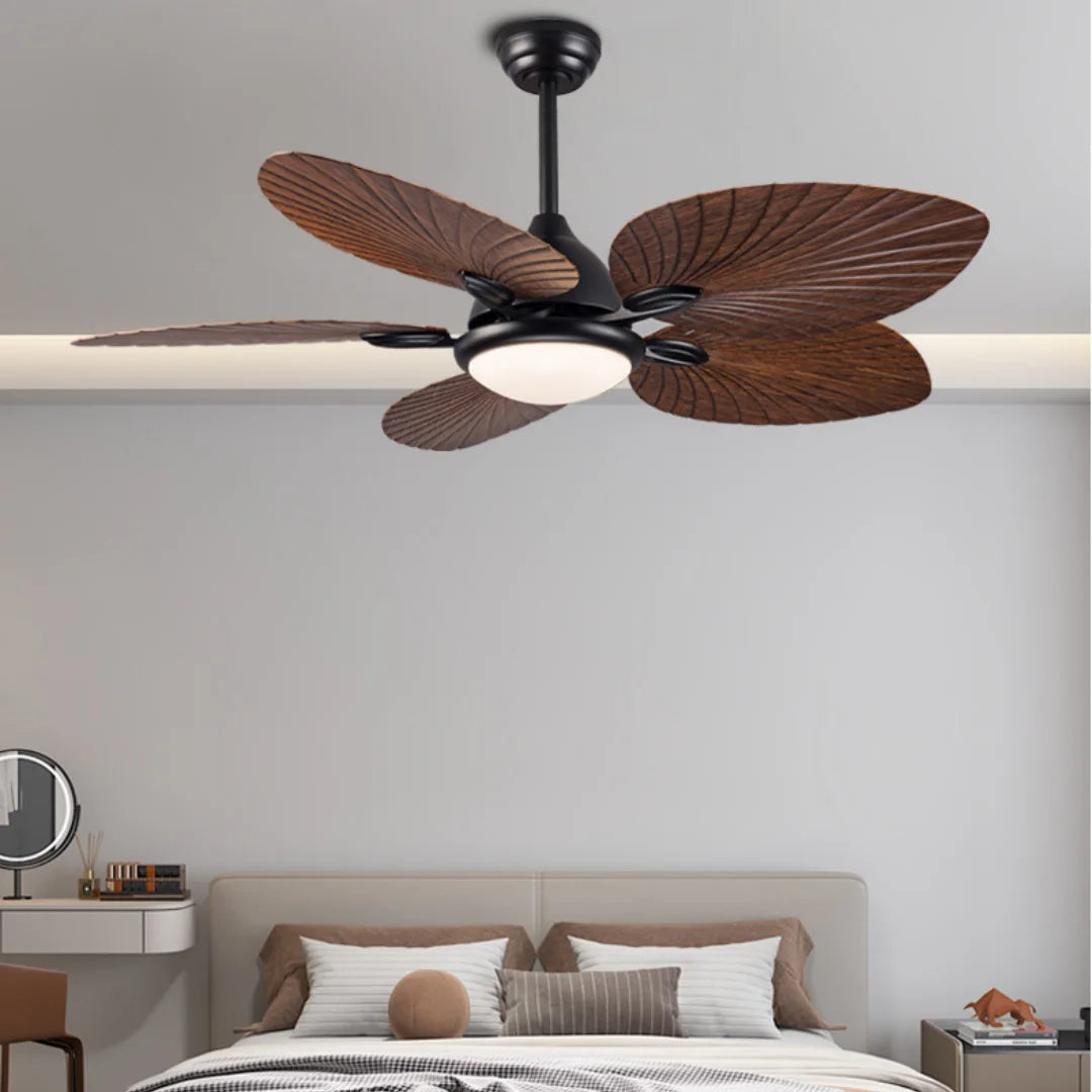 52-Inch Vintage Industrial 5-Blade LED Ceiling Fan Light with Remote Control Kitchen Dining Room – photo 4
