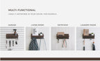Rustic Wooden Wall Key Holder, 4 Hooks