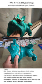 Resin Bulldog Statue with Storage Tray