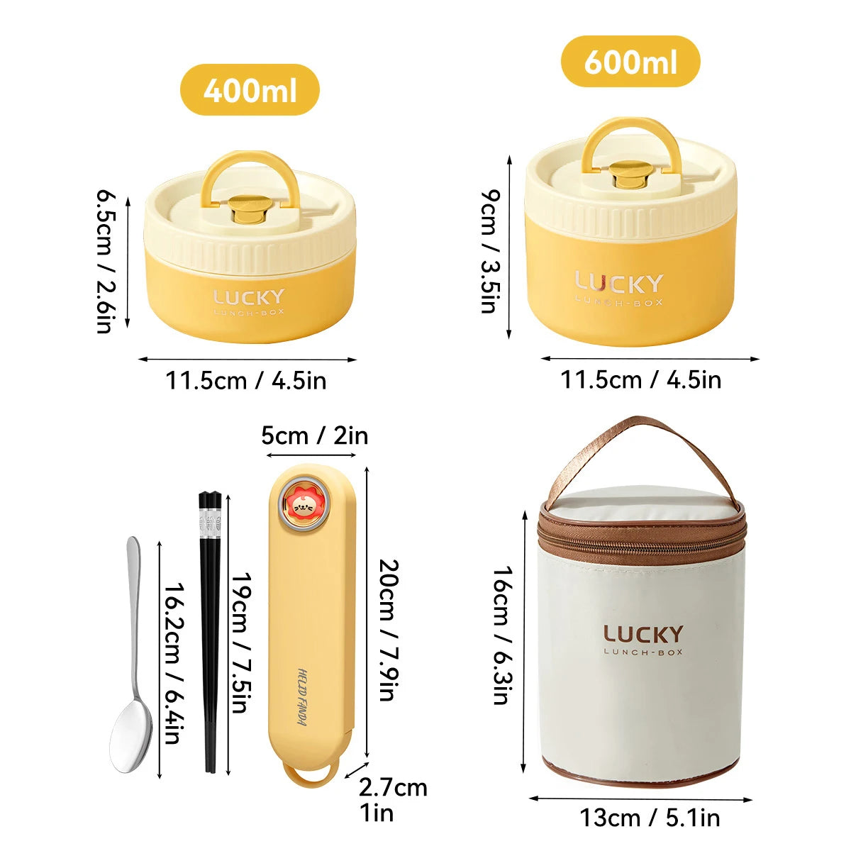 Stackable Stainless Steel Thermal Lunch Box