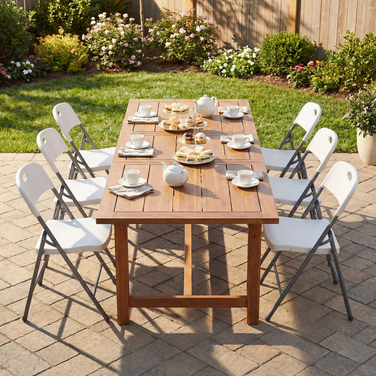Stackable Foldable Heavy Duty Faux Leather Ergonomic Back Dining Chairs Set
