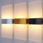 Modern Minimalist Aluminum Acrylic 12W LED Hardwire Wall Light – photo 2