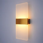 Modern Minimalist Aluminum Acrylic 12W LED Hardwire Wall Light – photo 10