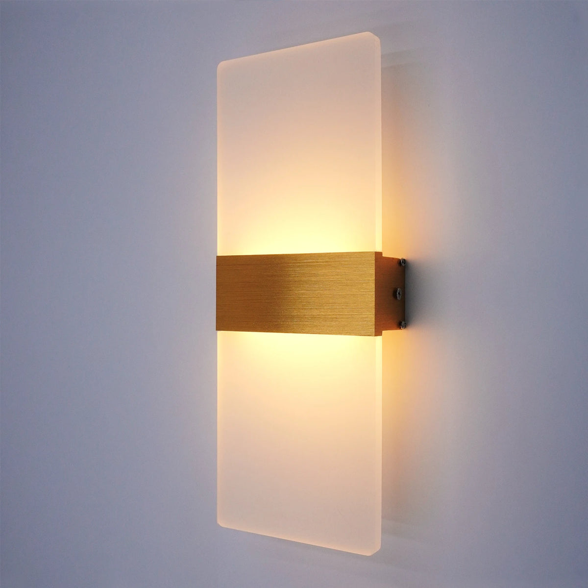 Modern Minimalist Aluminum Acrylic 12W LED Hardwire Wall Light – photo 10