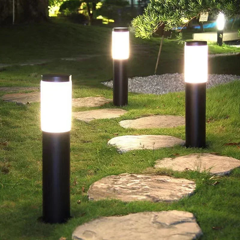 Solar Stainless Steel Waterproof IP65 LED Garden Post Path Light Outdoor – photo 3