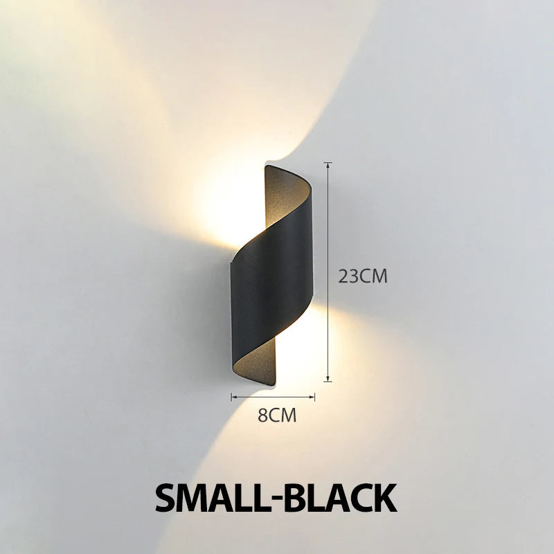 Waterproof Spiral Design Modern Nordic 10W LED Outdoor Wall Light – photo 28