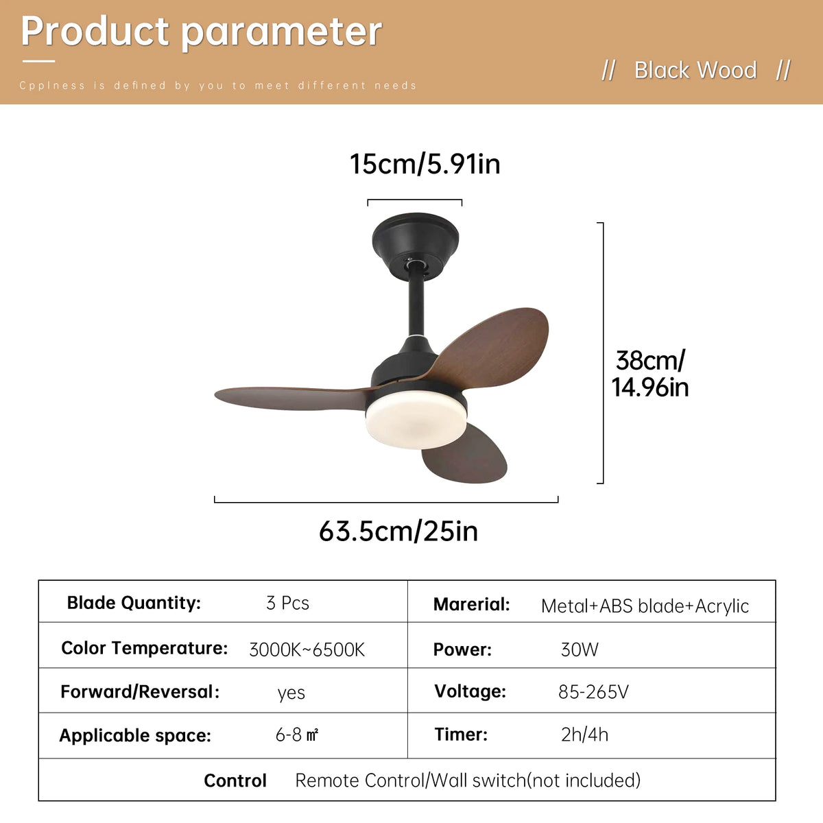25-Inch 42-Inch 52-Inch Low Profile LED Ceiling Fan Light with Remote Control Indoor Outdoor – photo 27