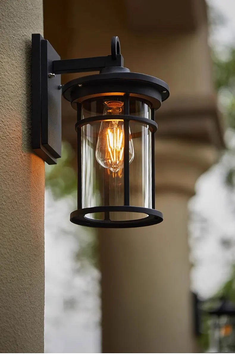 Waterproof Transparent Glass Wall Mounted Outdoor Wall Sconce Balcony Courtyard – photo 3