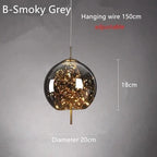 Modern LED Glass Pendant Light Chandelier Bedroom Dining Room – photo 26