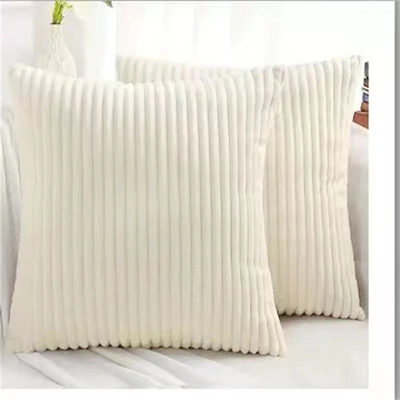 Corduroy Striped Throw Pillow Cover