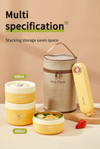 Stackable Stainless Steel Thermal Lunch Box