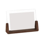 U-Shaped Acrylic and Wood Desktop Photo Frame