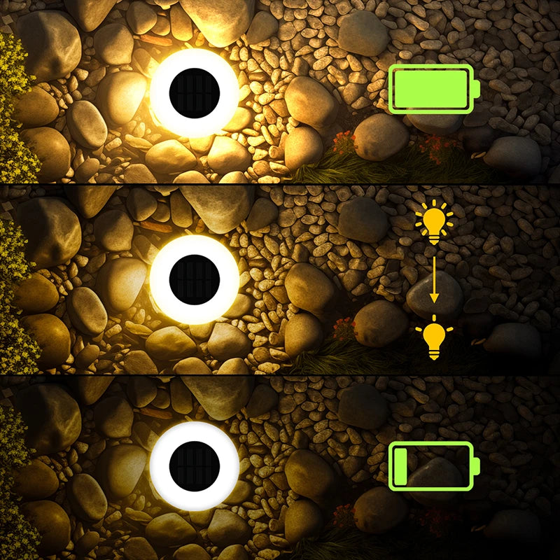 Solar Waterproof IP65 LED Buried Ground Lights Outdoor Garden Pathway Lawn – photo 5