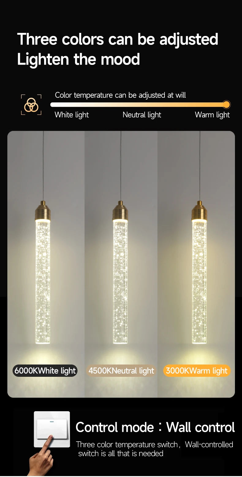 Luxury Crystal Pendant Light with Gold Fixtures 35CM Modern Hanging Lamp – photo 8