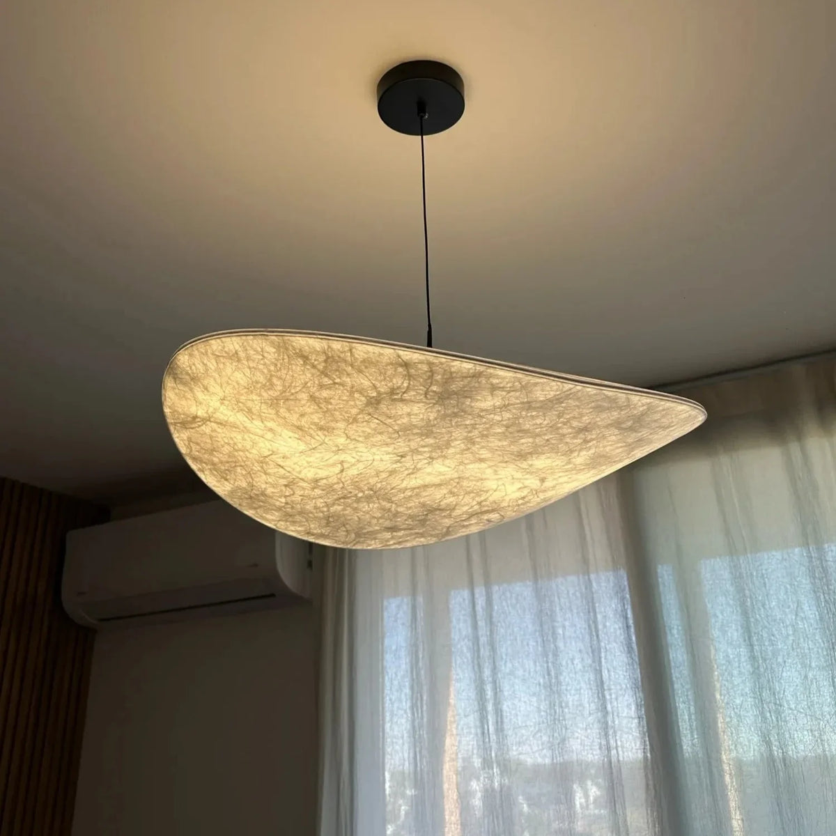 Nordic Silk Shade LED Pendant Light with Remote Control Dimming – photo 2