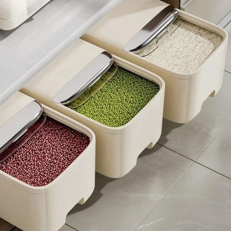 Rice and Grain Storage Container with Lid