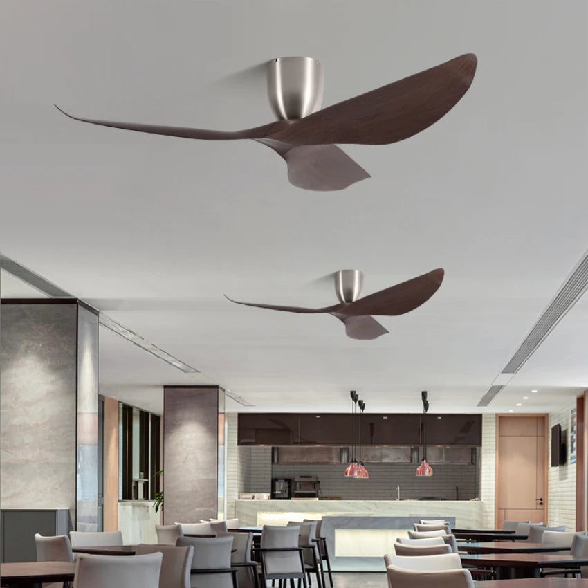 52-Inch 60-Inch Vintage Industrial DC Motor Ceiling Fan with Remote Control