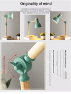 Adjustable Nordic Wooden LED Desk Lamp