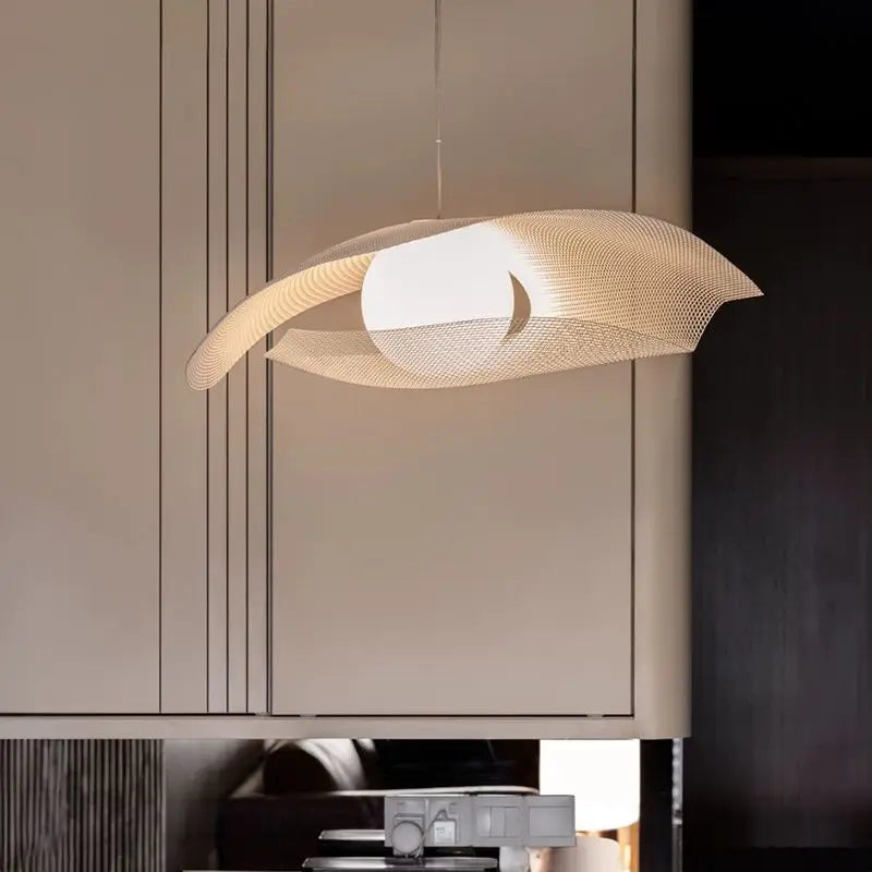 Modern Iron Stainless Steel White Pendant Chandelier Villa Hotel Lobby Restaurant Living Room – photo 4