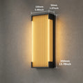 Waterproof Modern Minimalist Black Aluminum Glass 35cm Outdoor Porch Wall Sconce – photo 11