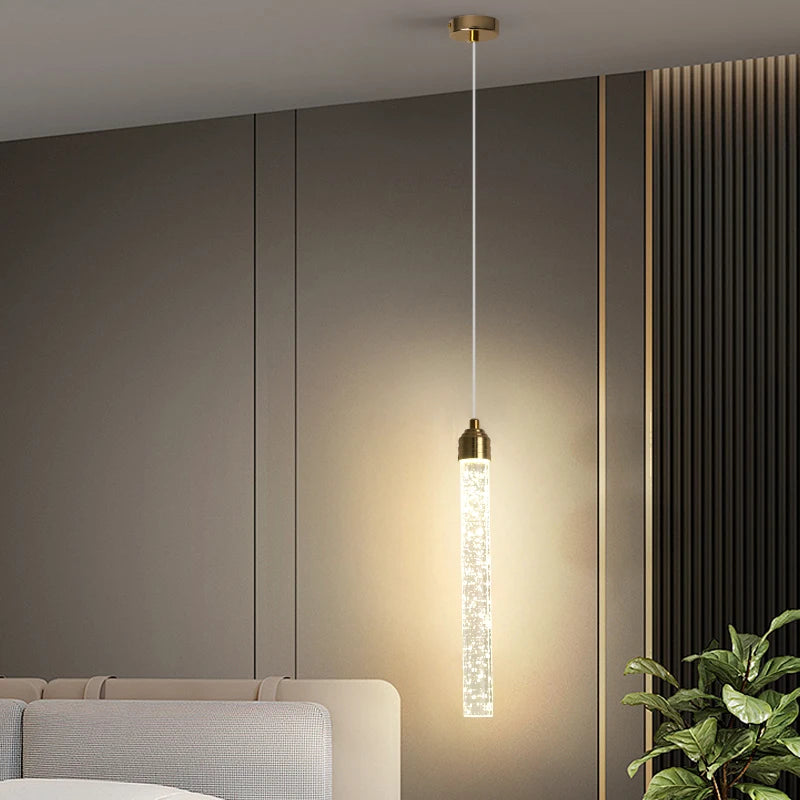 Luxury Crystal Pendant Light with Gold Fixtures 35CM Modern Hanging Lamp – photo 4