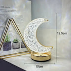Crystal Moon Touch-Dimming USB Bedside Lamp