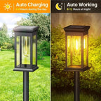 Solar Waterproof LED Pathway Lights Outdoor Yard Garden Walkway Driveway – photo 4