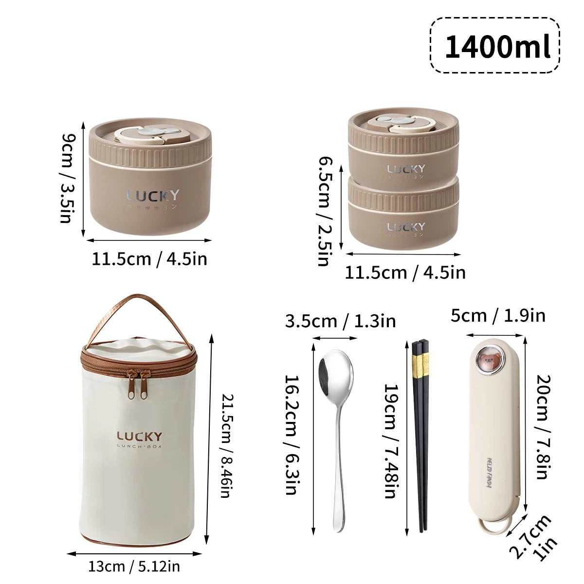 Stackable Stainless Steel Thermal Lunch Box