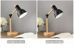 Adjustable Nordic Wooden LED Desk Lamp