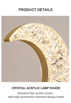 Crystal Moon Touch-Dimming USB Bedside Lamp