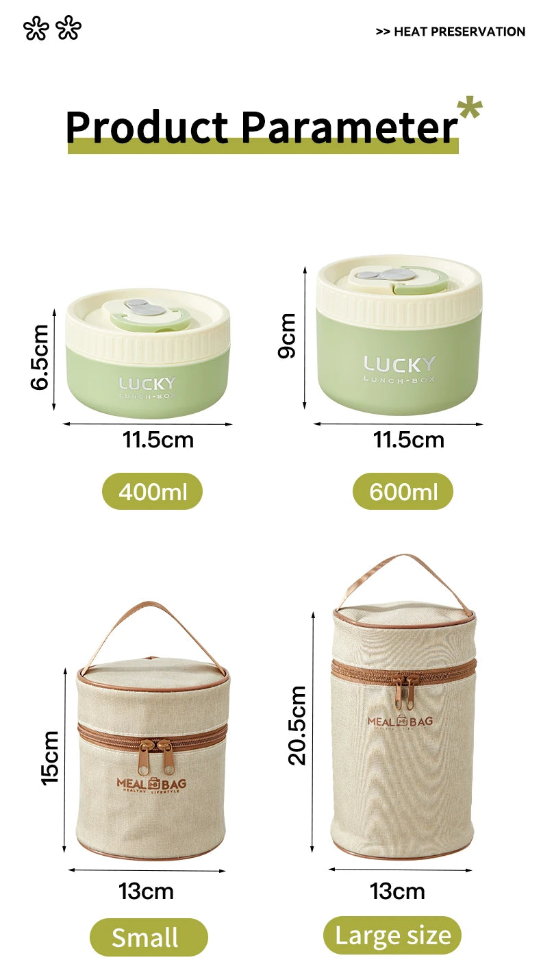 Stackable Stainless Steel Thermal Lunch Box