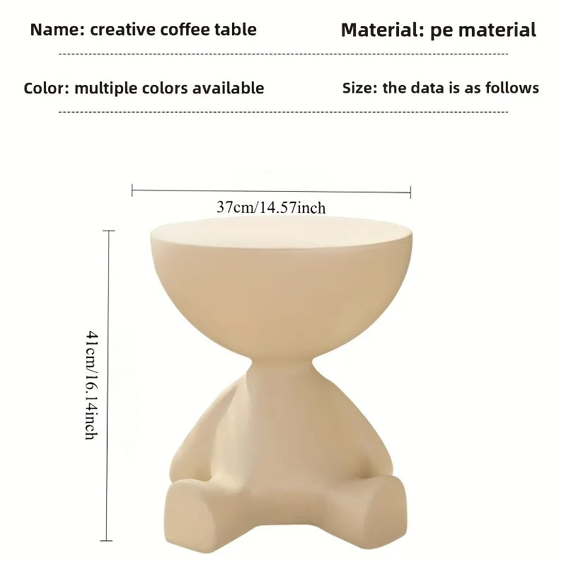 Bear-Shaped Multifunctional Bedside Side Table