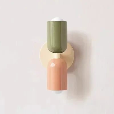 Nordic Macaron Color Bedside Wall Lamp