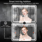 Dimmable Anti Fog Rectangle LED Wall Mounted Vanity Bathroom Mirror – photo 2