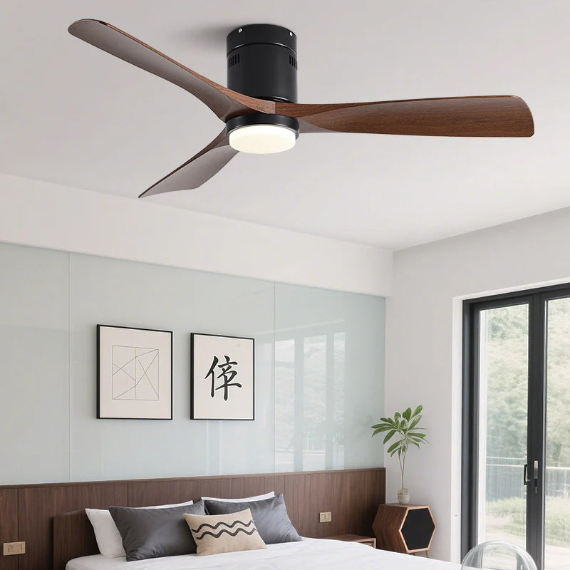 52-Inch Ultra Thin DC Motor LED Ceiling Fan Light with Remote Control Bedroom – photo 2