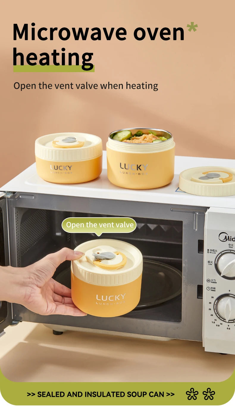 Stackable Stainless Steel Thermal Lunch Box