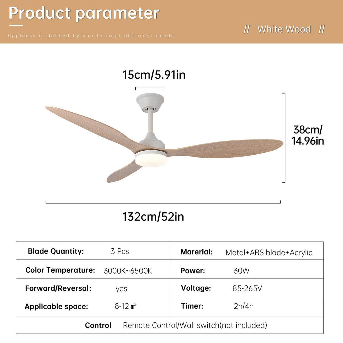 25-Inch 42-Inch 52-Inch Low Profile LED Ceiling Fan Light with Remote Control Indoor Outdoor – photo 21