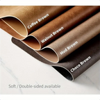 Reversible Waterproof Faux Leather Placemats