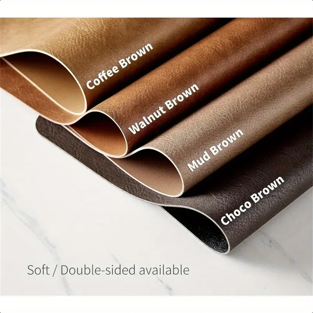 Reversible Waterproof Faux Leather Placemats