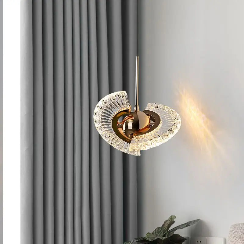 Modern Rose Gold Iron LED Pendant Light Chandelier Living Room Bedroom – photo 4