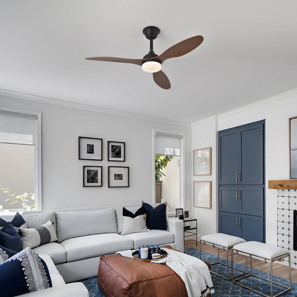 25-Inch 42-Inch 52-Inch Low Profile LED Ceiling Fan Light with Remote Control Indoor Outdoor – photo 16