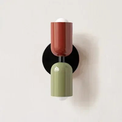 Nordic Macaron Color Bedside Wall Lamp