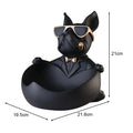 French Bulldog Resin Storage Statue and Coin Bank