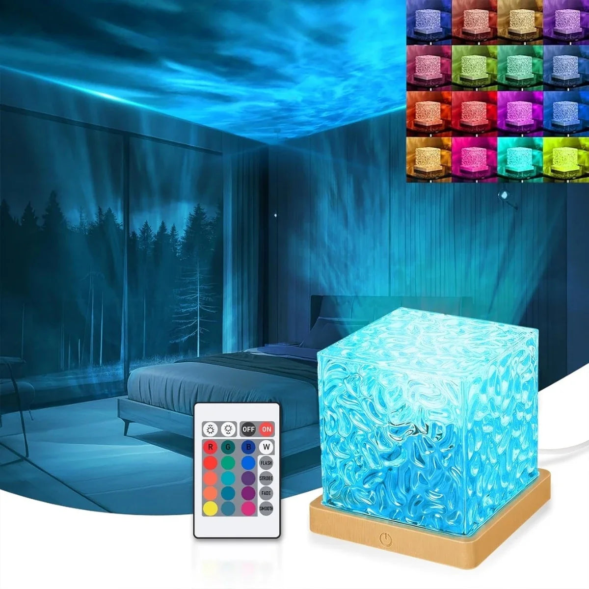 RGB Water Ripple Ambient Table Lamp
