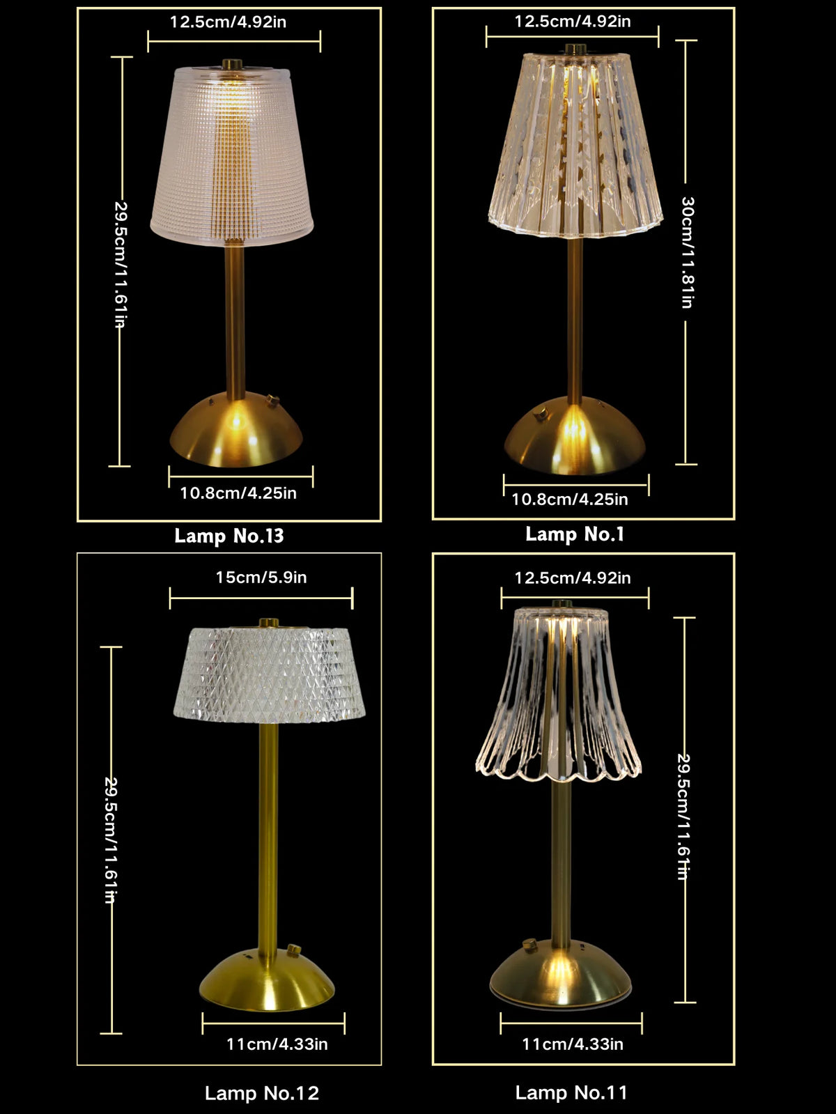 Rechargeable Touch LED Desktop Lamp